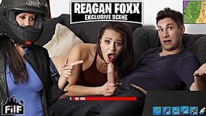 FILF - Stepmom Reagan Foxx Steals Stepson's Trunk From His Girlfriend