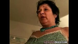 Grannie Receives Facial cumshot Money-shot After Oral job